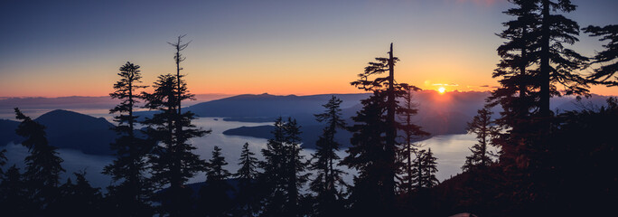 Sunset Over The Howe Sound