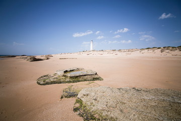 Trafalgar lighthouse in Barbate Cadiz Spain