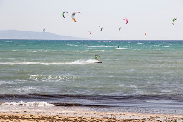 Kitesurfing in Barbate Andalusia Spain
