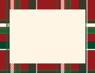 Plaid Tartan Frame to use as a background for Winter, Holiday or Woodsy themes