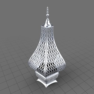 Antique Moroccan metal lantern