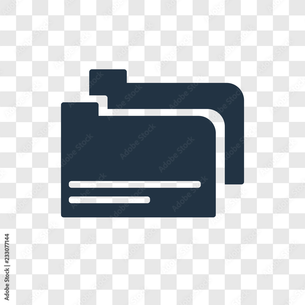 Poster data vector icon isolated on transparent background, data transparency logo design