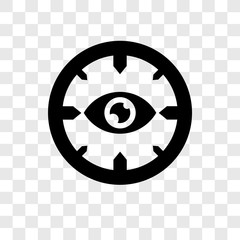 Recognition vector icon isolated on transparent background, Recognition transparency logo design