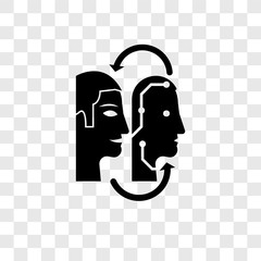 Replacement vector icon isolated on transparent background, Replacement transparency logo design