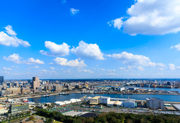 (千葉県ｰ湾岸風景)ポートタワーから見渡す東京湾の風景１１