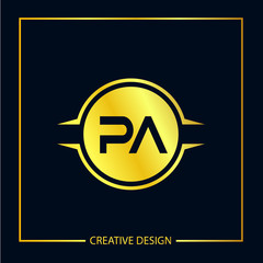 Initial Letter PA Logo Template Vector Design