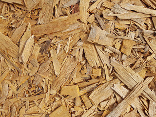 Texture of wood chips, made by a traditional woodworking with a axe