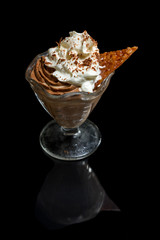 dark chocolate mousse