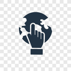Pay per click vector icon isolated on transparent background, Pay per click transparency logo design