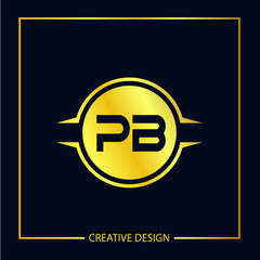 Initial Letter PB Logo Template Vector Design
