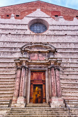 Facade of the Cathedral of Perugia, Italy