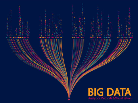 Big data visualization concept vector.