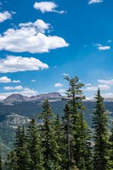 Mountain scenery along Coal Bank Pass in the San Juan Mountains along the Million Dollar Highway