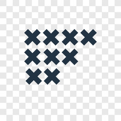 Arras vector icon isolated on transparent background, Arras transparency logo design