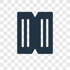 Material vector icon isolated on transparent background, Material transparency logo design