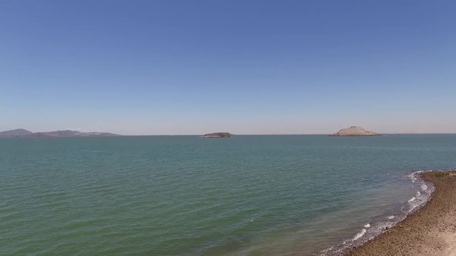 Playa isla Mar soleado costa Sinaloa