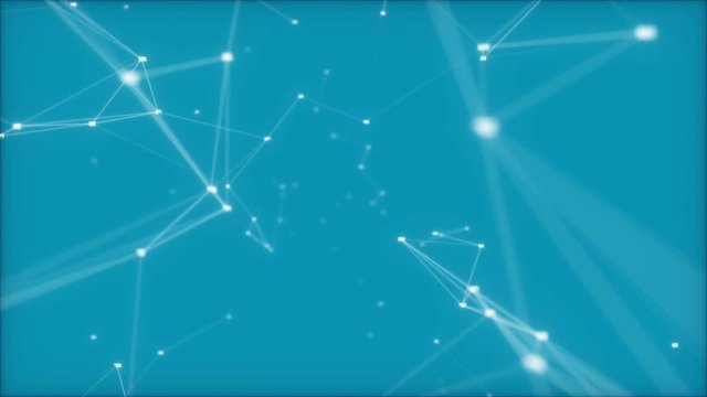 Network operation.Fly through abstract 3D rendering of a scientific technology data network conveying connectivity, complexity and data flood of modern digital age.Seamless loop.