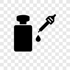 Oil vector icon isolated on transparent background, Oil transparency logo design