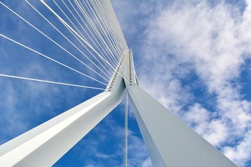 modern architecture with blue sky and clouds