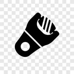 File vector icon isolated on transparent background, File transparency logo design