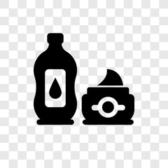 Cream vector icon isolated on transparent background, Cream transparency logo design