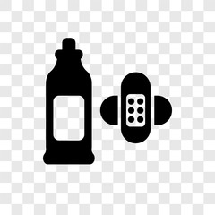 Patches vector icon isolated on transparent background, Patches transparency logo design