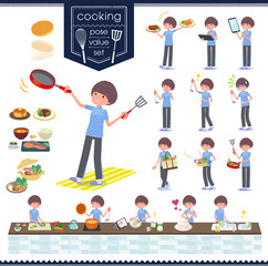 flat type Mash hair women Sportswear_cooking