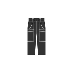 cargo jeans icon. Element of jeans icon for mobile concept and web apps. Glyph cargo jeans icon can be used for web and mobile