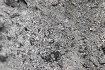 Gray ash from the oven background texture, cinder, grey ashes from the wood from the fireplace