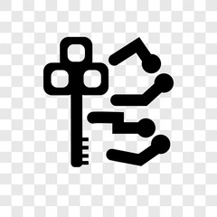 Privacy vector icon isolated on transparent background, Privacy transparency logo design