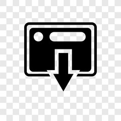 Transaction vector icon isolated on transparent background, Transaction transparency logo design