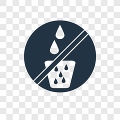 Obraz premium Water vector icon isolated on transparent background, Water transparency logo design