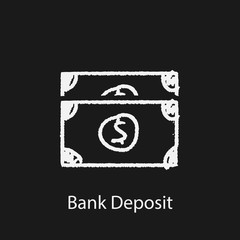bank deposit icon. Element of finance icon for mobile concept and web apps. Hand drawn bank deposit icon can be used for web and mobile