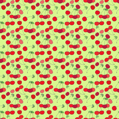 seamless cherry pattern 