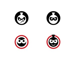 Ninja Face logo vector