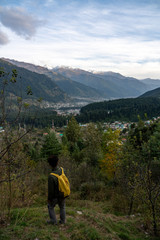 Manali city Himalayas mountains landscape 