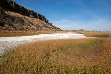 landscape with lake and sky