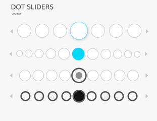 Dot sliders set