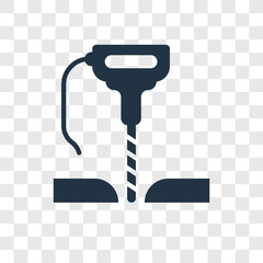 Driller vector icon isolated on transparent background, Driller transparency logo design