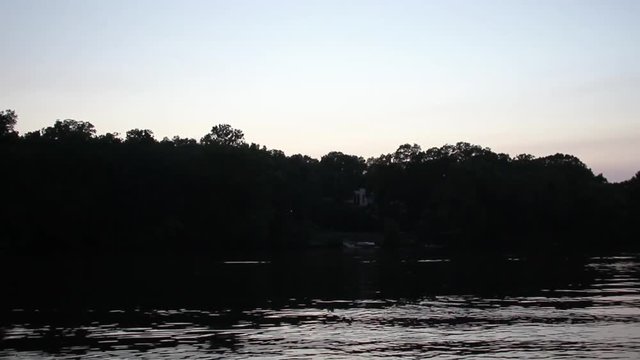 Still Sunset on River