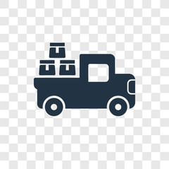 Logistics vector icon isolated on transparent background, Logistics transparency logo design