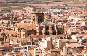 Fototapeta premium Aerial view of Granada