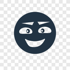 Bad vector icon isolated on transparent background, Bad transparency logo design