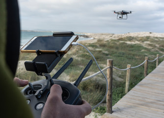 volando el dron