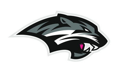 Logo of black wildcat or panther for a sport team © Richard