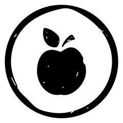 Apple icon vector illustration on white background