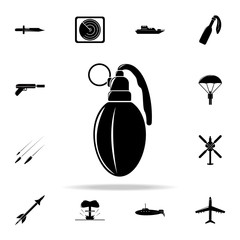 grenade icon. Army & War icons universal set for web and mobile