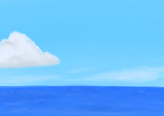 水平線　海と空