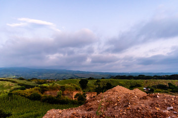 Fototapeta premium sunset in Guatemalan mountains
