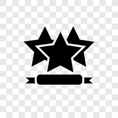 Rating vector icon isolated on transparent background, Rating transparency logo design